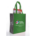 Non Woven 2 Tone Tote/ Book Bag with Black Trim - 1 Color (11"x14"x5")